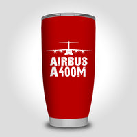 Thumbnail for Airbus A400M & Plane Designed Tumbler Travel Mugs