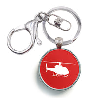 Thumbnail for Helicopter Designed Circle Key Chains