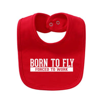 Thumbnail for Born To Fly Forced To Work Designed Baby Saliva & Feeding Towels