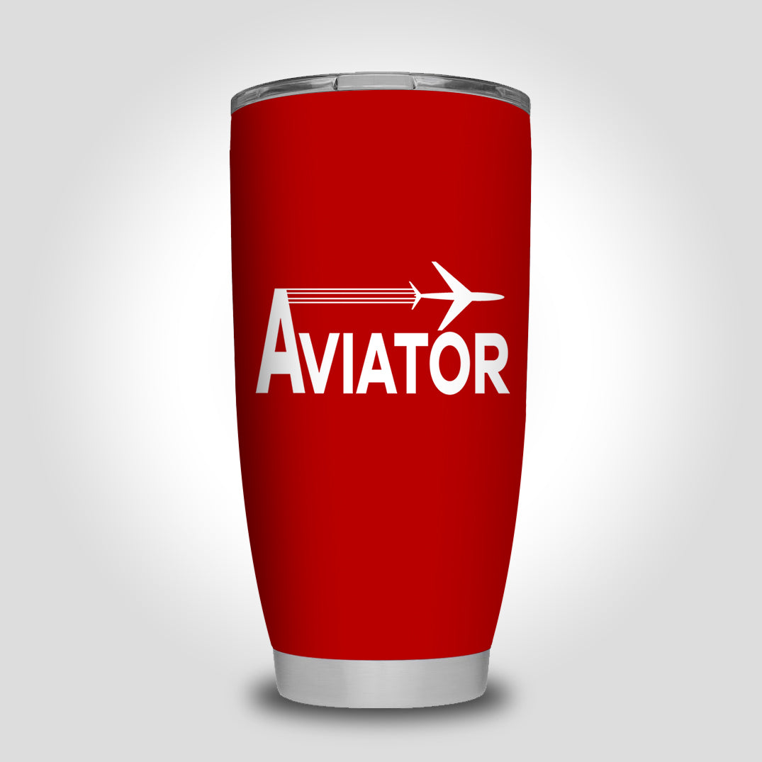 Aviator Designed Tumbler Travel Mugs
