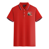 Thumbnail for Airbus A320 & V2500 Engine Designed Stylish Polo T-Shirts