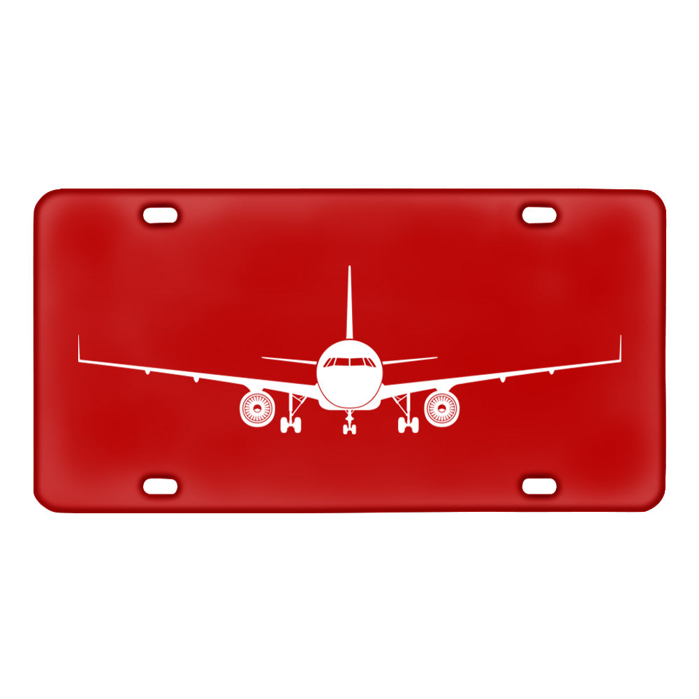 Airbus A320 Silhouette Designed Metal (License) Plates