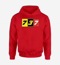 Thumbnail for Flat Colourful 737 Designed Hoodies