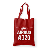 Thumbnail for Airbus A320 & Plane Designed Tote Bags