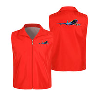 Thumbnail for Multicolor Airplane Designed Thin Style Vests