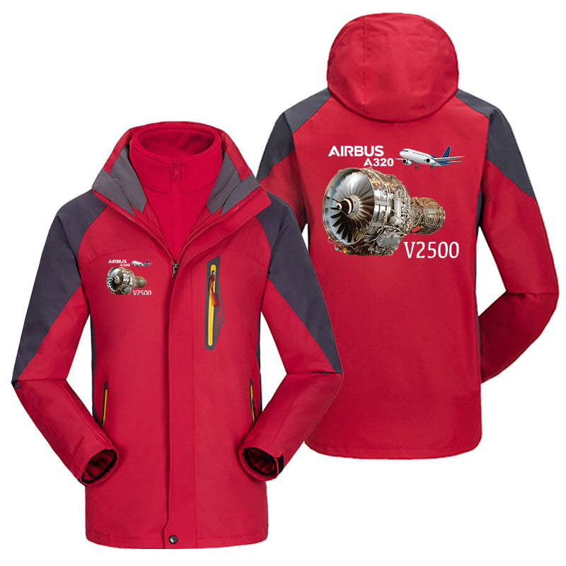 Airbus A320 & V2500 Engine Designed Thick Skiing Jackets
