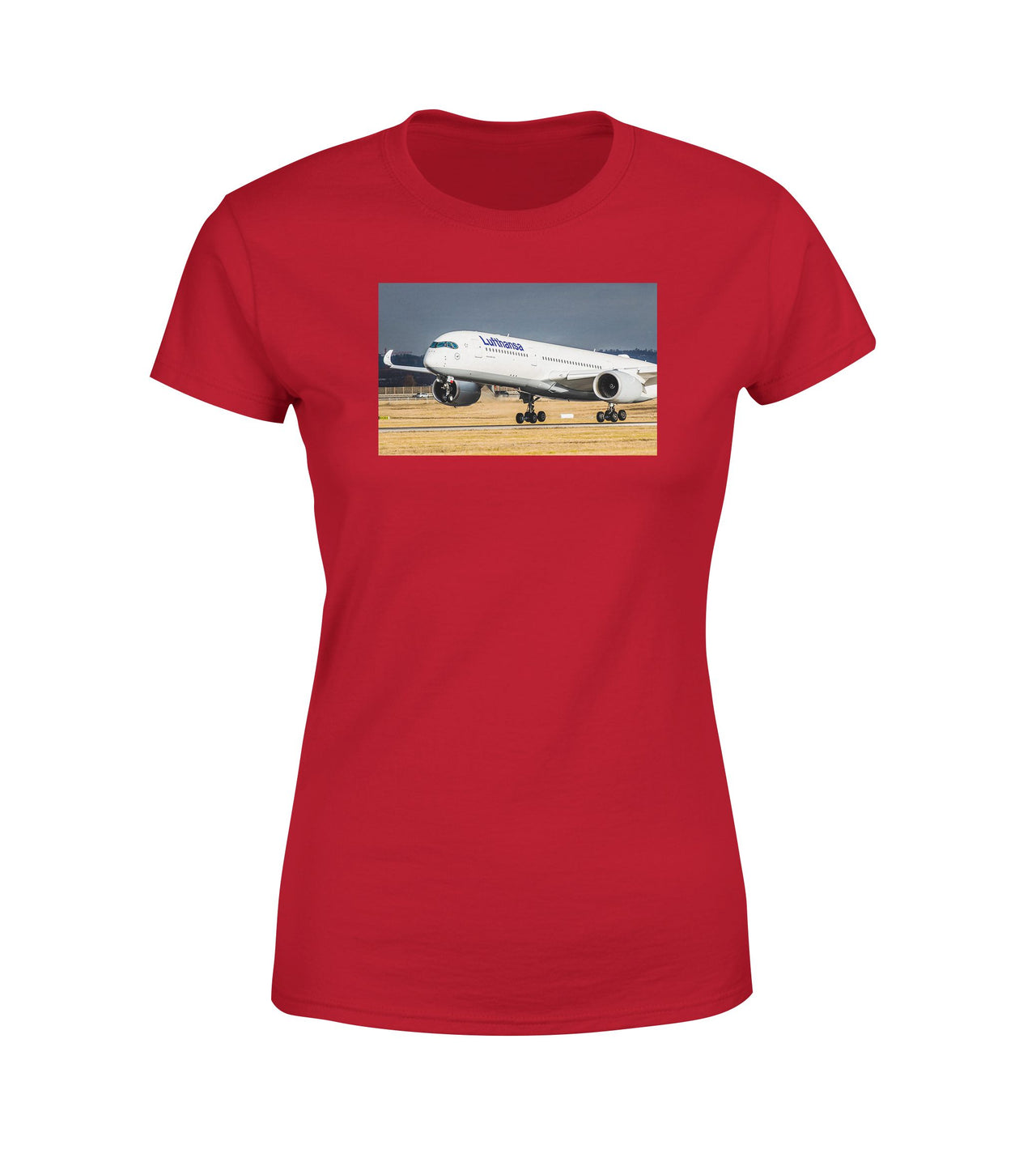 Lutfhansa A350 Designed Women T-Shirts