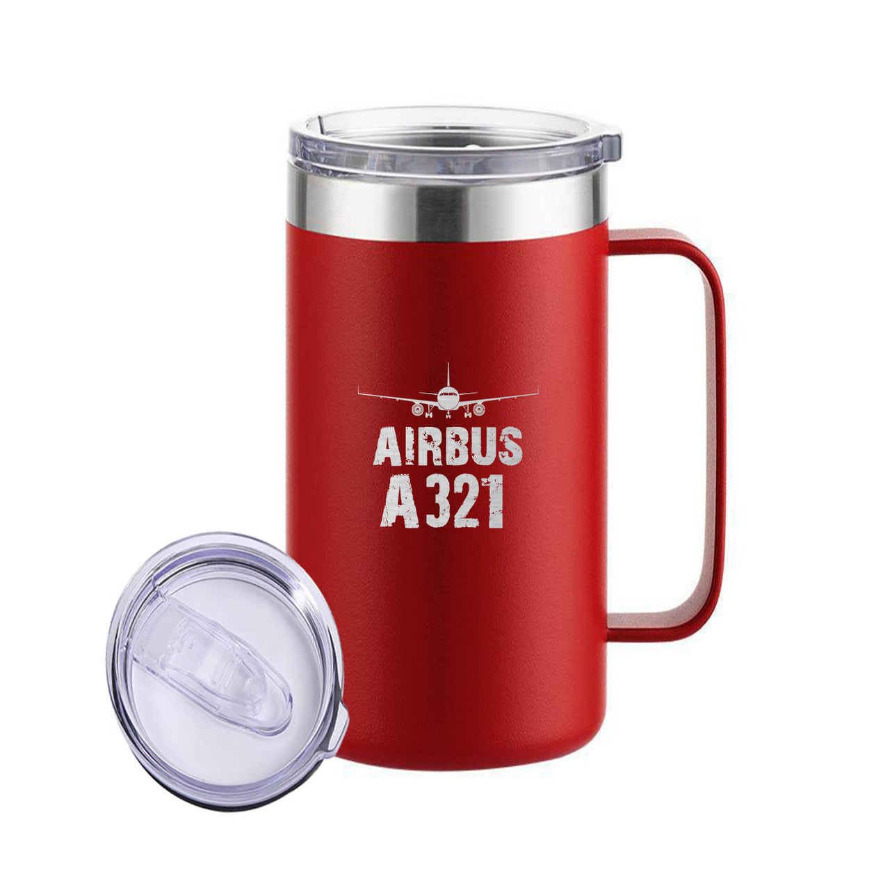 Airbus A321 & Plane Designed Stainless Steel Beer Mugs