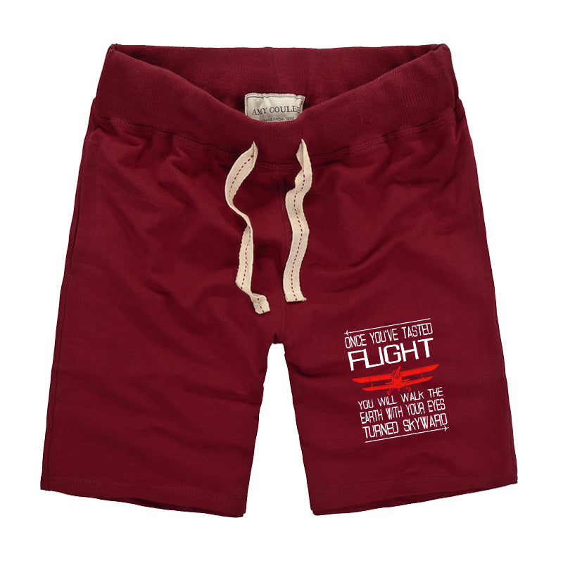 Once You've Tasted Flight Designed Cotton Shorts