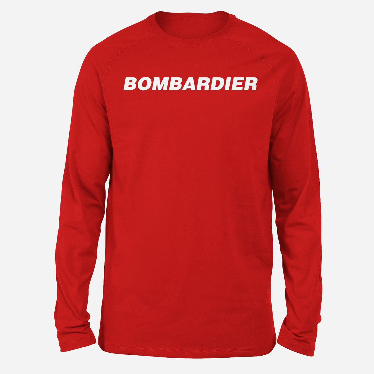 Bombardier & Text Designed Long-Sleeve T-Shirts