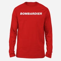 Thumbnail for Bombardier & Text Designed Long-Sleeve T-Shirts