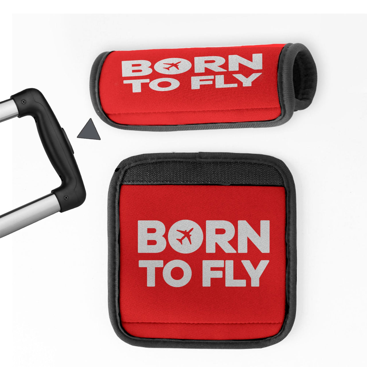 Born To Fly Special Designed Neoprene Luggage Handle Covers