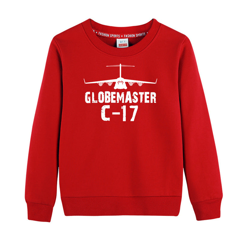 GlobeMaster C-17 & Plane Designed "CHILDREN" Sweatshirts