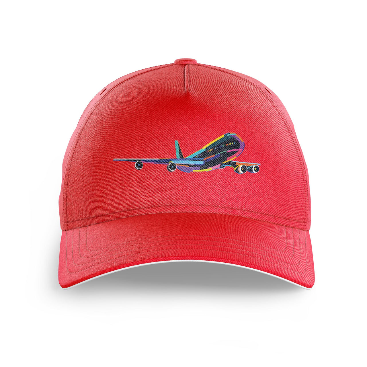 Multicolor Airplane Printed Hats