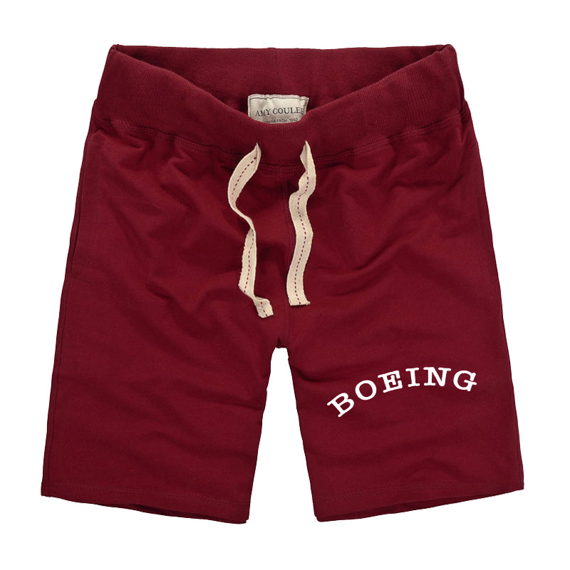 Special BOEING Text Designed Cotton Shorts