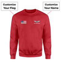 Thumbnail for Custom Flag & Name with (Military Badge) Designed 3D Sweatshirts