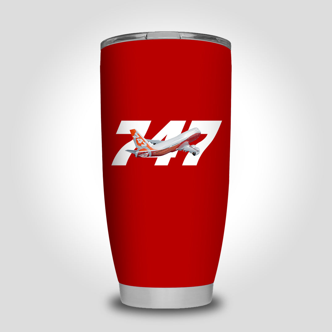 Super Boeing 747 Intercontinental Designed Tumbler Travel Mugs