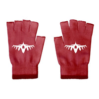 Thumbnail for Fighting Falcon F16 Silhouette Designed Cut Gloves