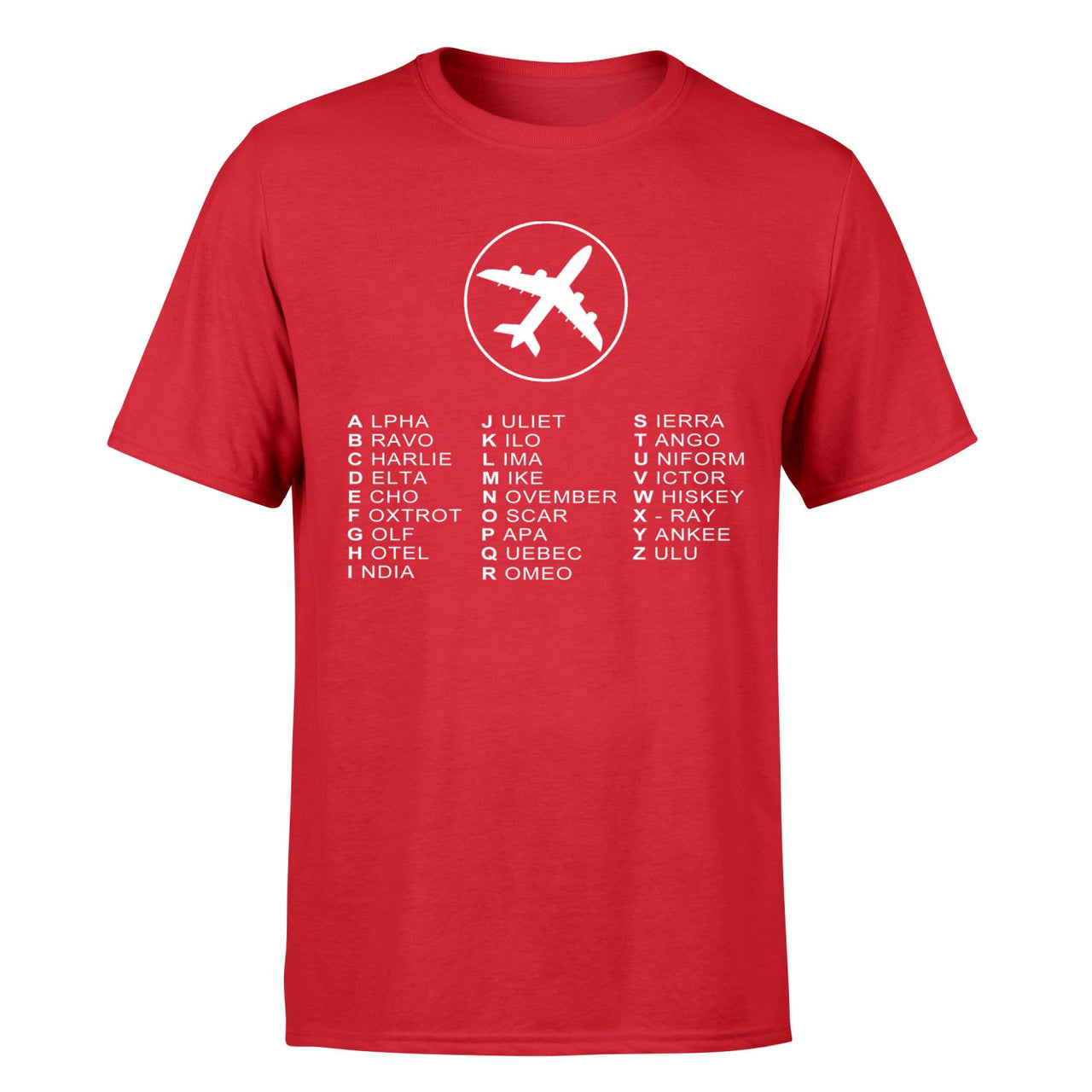 Aviation Alphabet 2 Designed T-Shirts