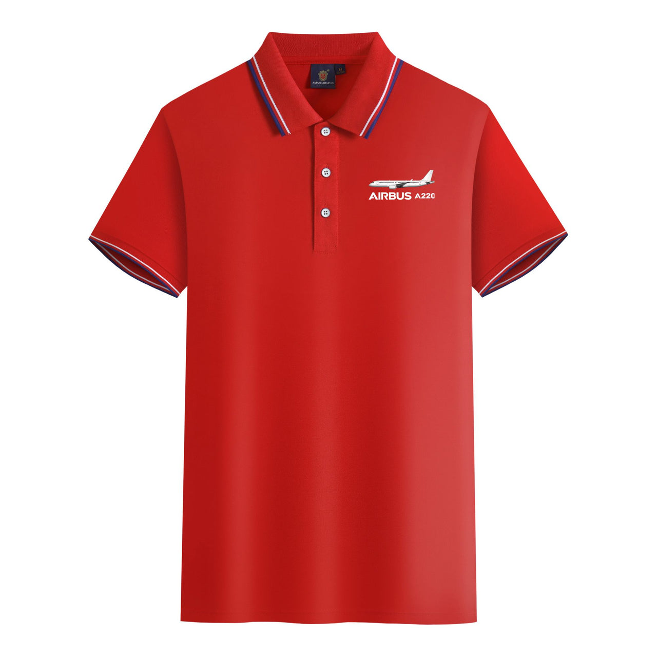 The Airbus A220 Designed Stylish Polo T-Shirts