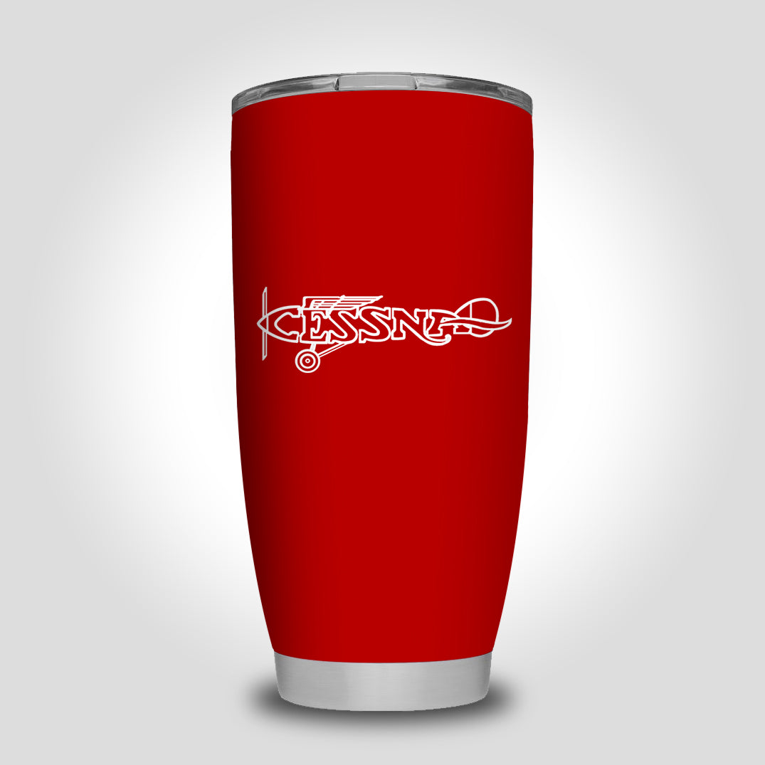 Special Cessna Text Designed Tumbler Travel Mugs