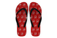 Thumbnail for Let Your Dreams Take Flight Designed Slippers (Flip Flops)