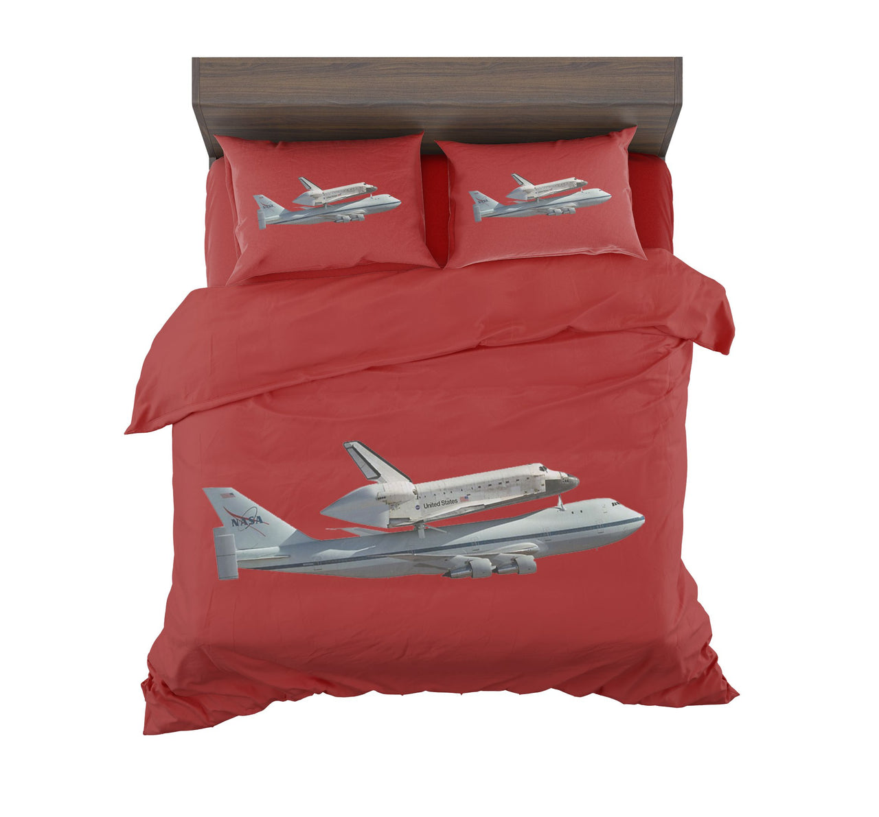 Space shuttle on 747 Designed Bedding Sets