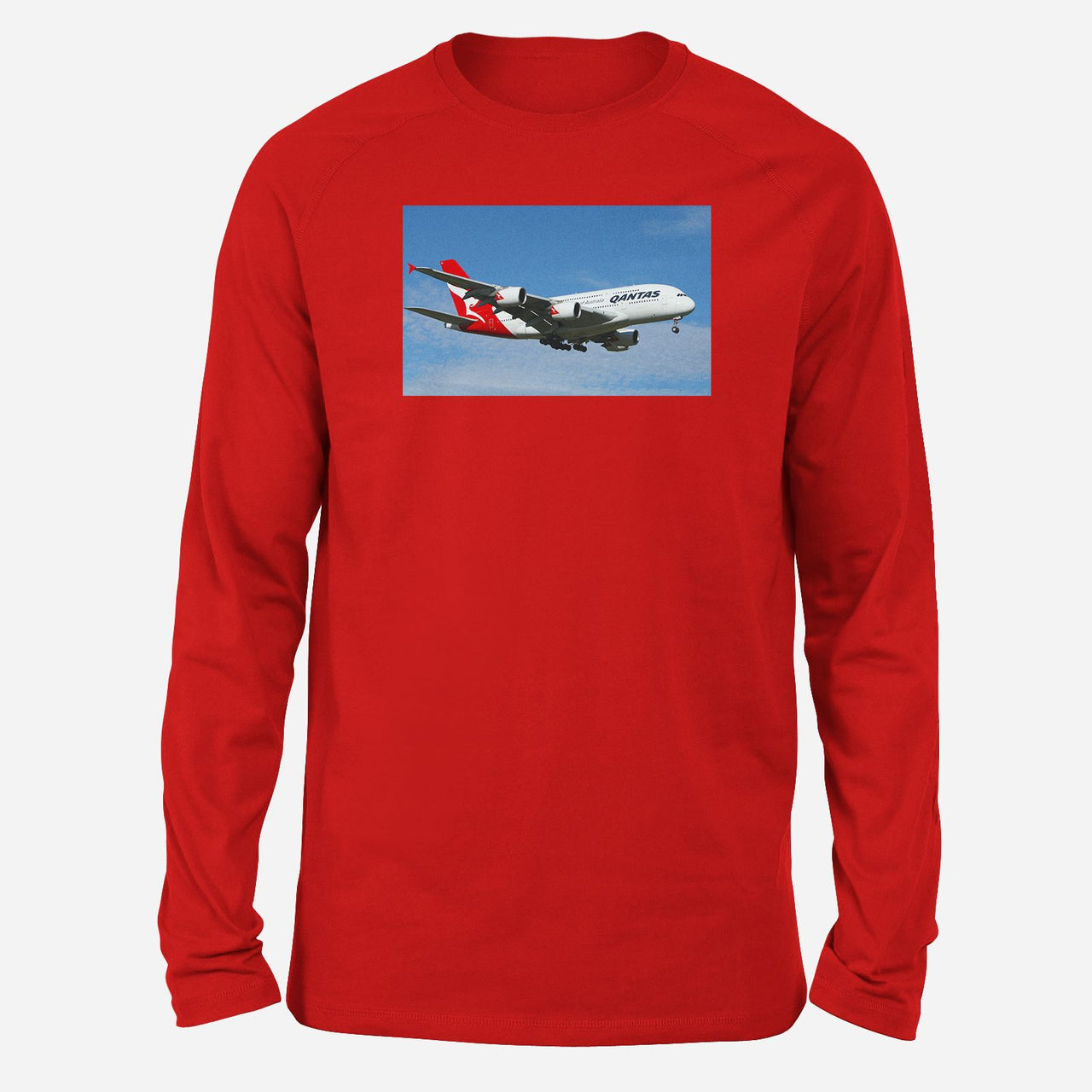 Landing Qantas A380 Designed Long-Sleeve T-Shirts