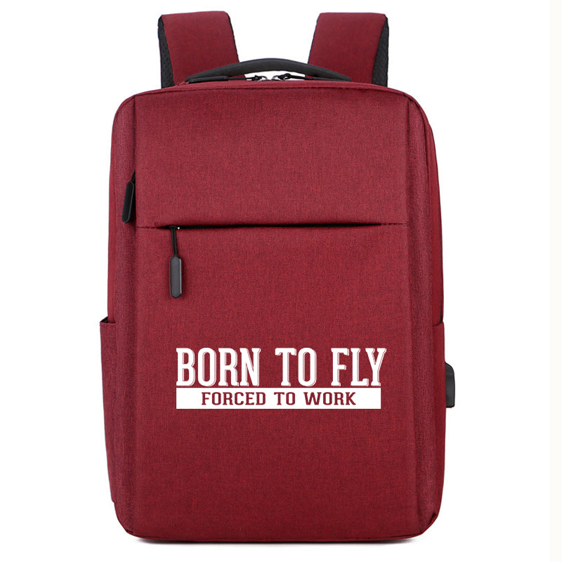 Born To Fly Forced To Work Designed Super Travel Bags