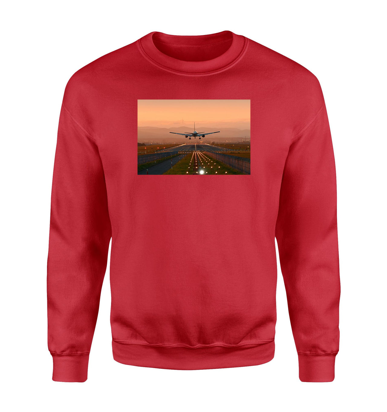 Super Cool Landing During Sunset Designed Sweatshirts