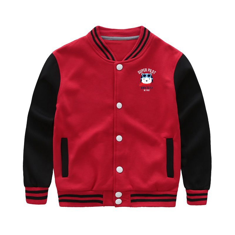 Super Pilot - Born To Fly Designed "CHILDREN" Baseball Jackets