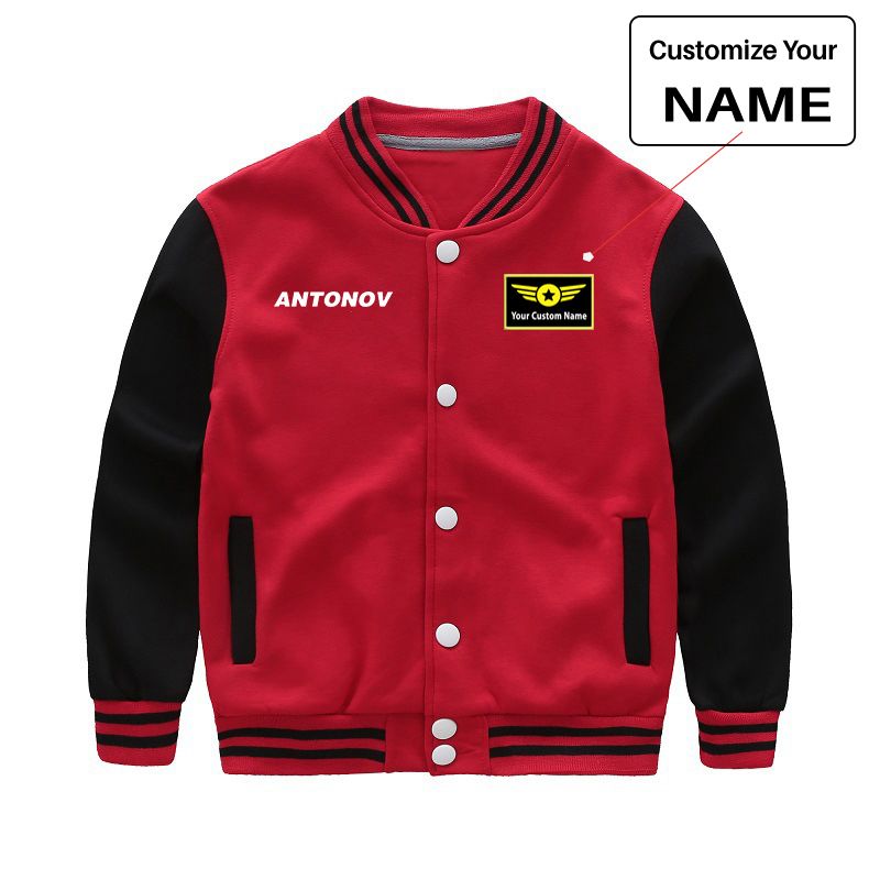 Antonov & Text Designed "CHILDREN" Baseball Jackets
