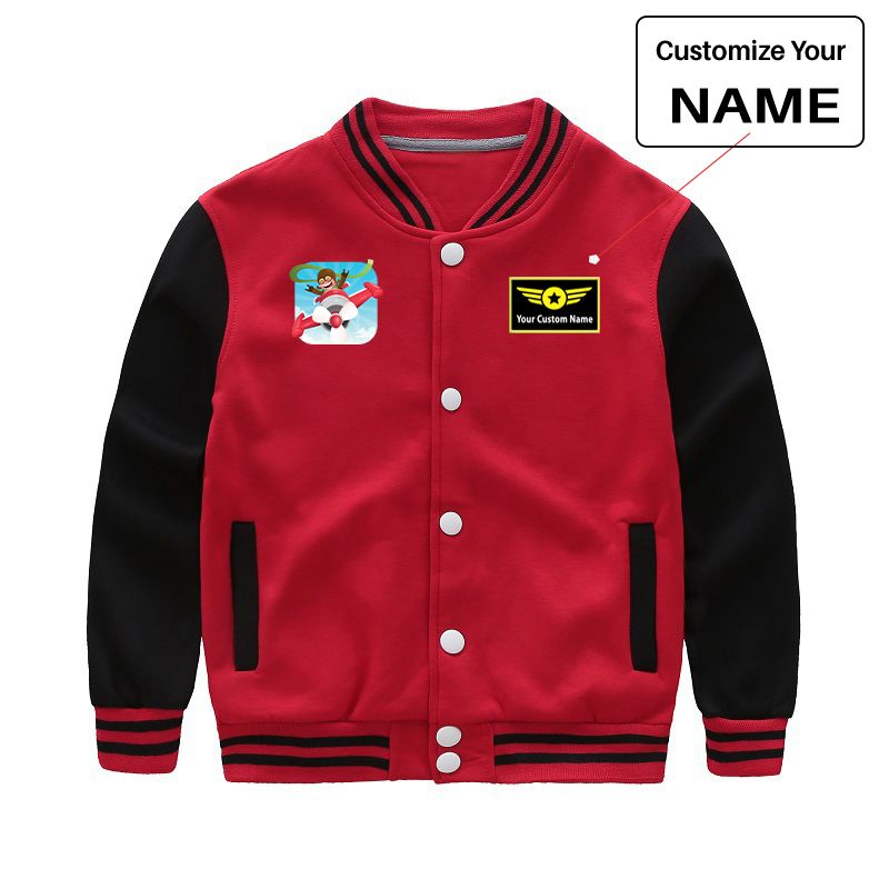 Happy Pilot Designed "CHILDREN" Baseball Jackets