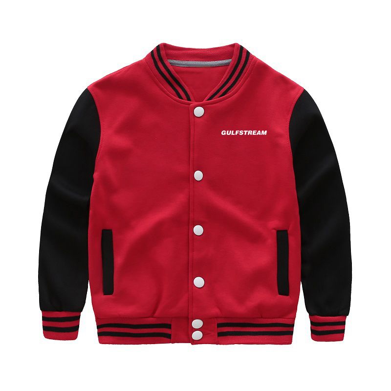 Gulfstream & Text Designed "CHILDREN" Baseball Jackets
