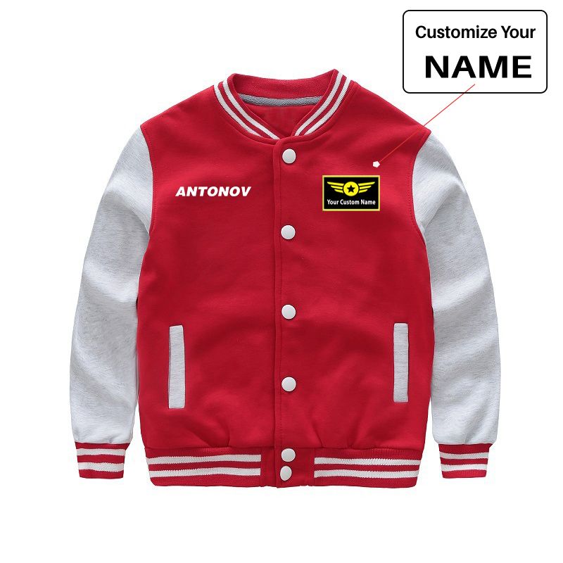 Antonov & Text Designed "CHILDREN" Baseball Jackets
