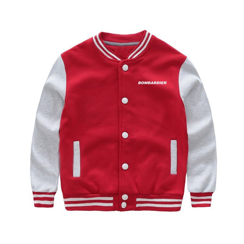 Bombardier & Text Designed "CHILDREN" Baseball Jackets