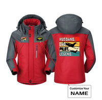 Thumbnail for Husband & Dad & Pilot & Legend Designed Thick Winter Jackets