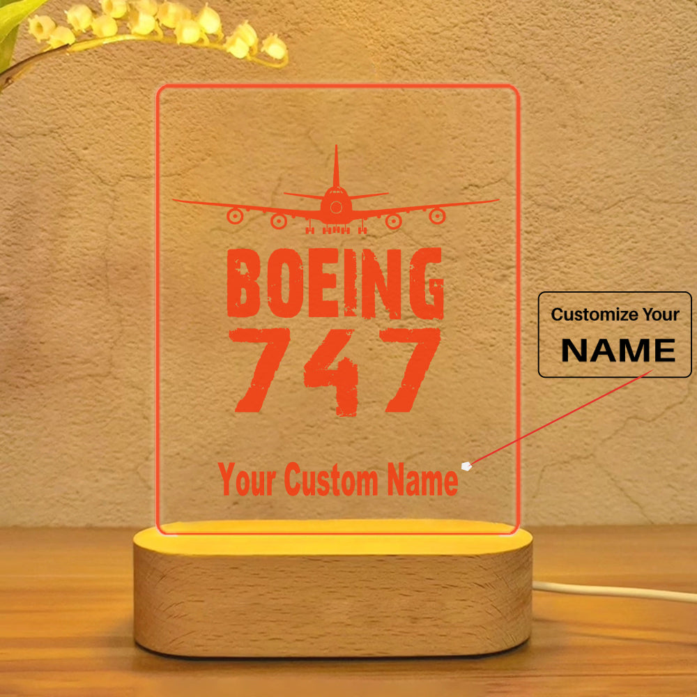 Boeing 747 & Plane Designed Night Lamp