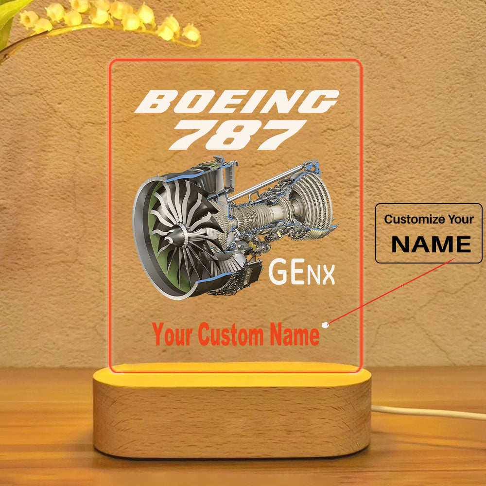 Boeing 787 & GENX Engine Designed Night Lamp
