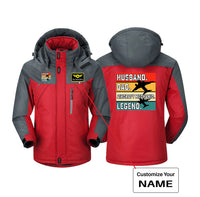 Thumbnail for Husband & Dad & Aircraft Mechanic & Legend Designed Thick Winter Jackets