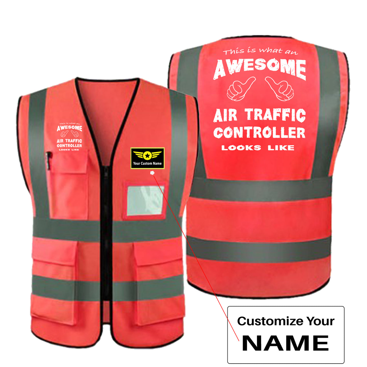 Air Traffic Controller Designed Reflective Vests