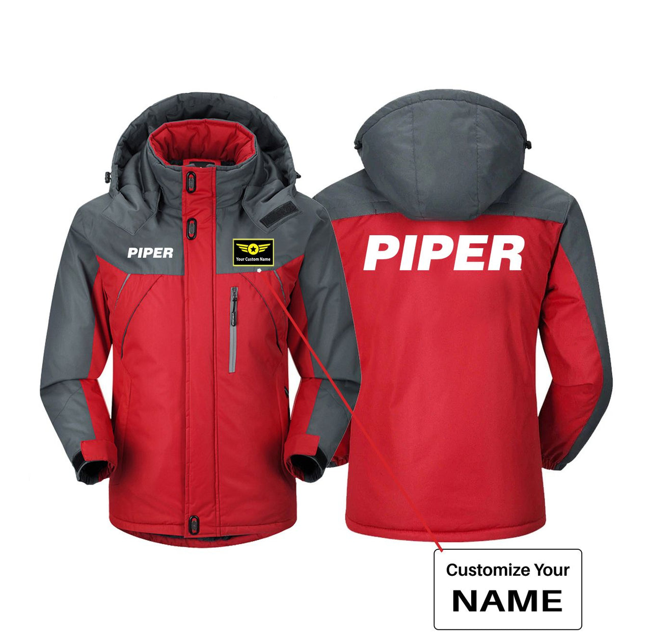 Piper & Text Designed Thick Winter Jackets