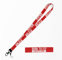 Thumbnail for Born To Fly Forced To Work Designed Lanyard & ID Holders