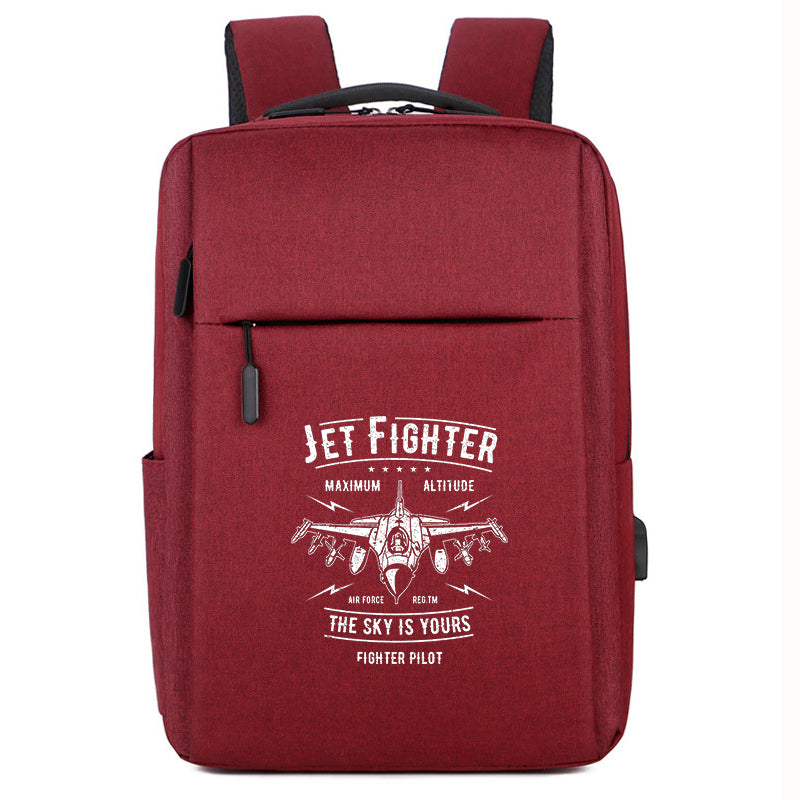 Jet Fighter - The Sky is Yours Designed Super Travel Bags