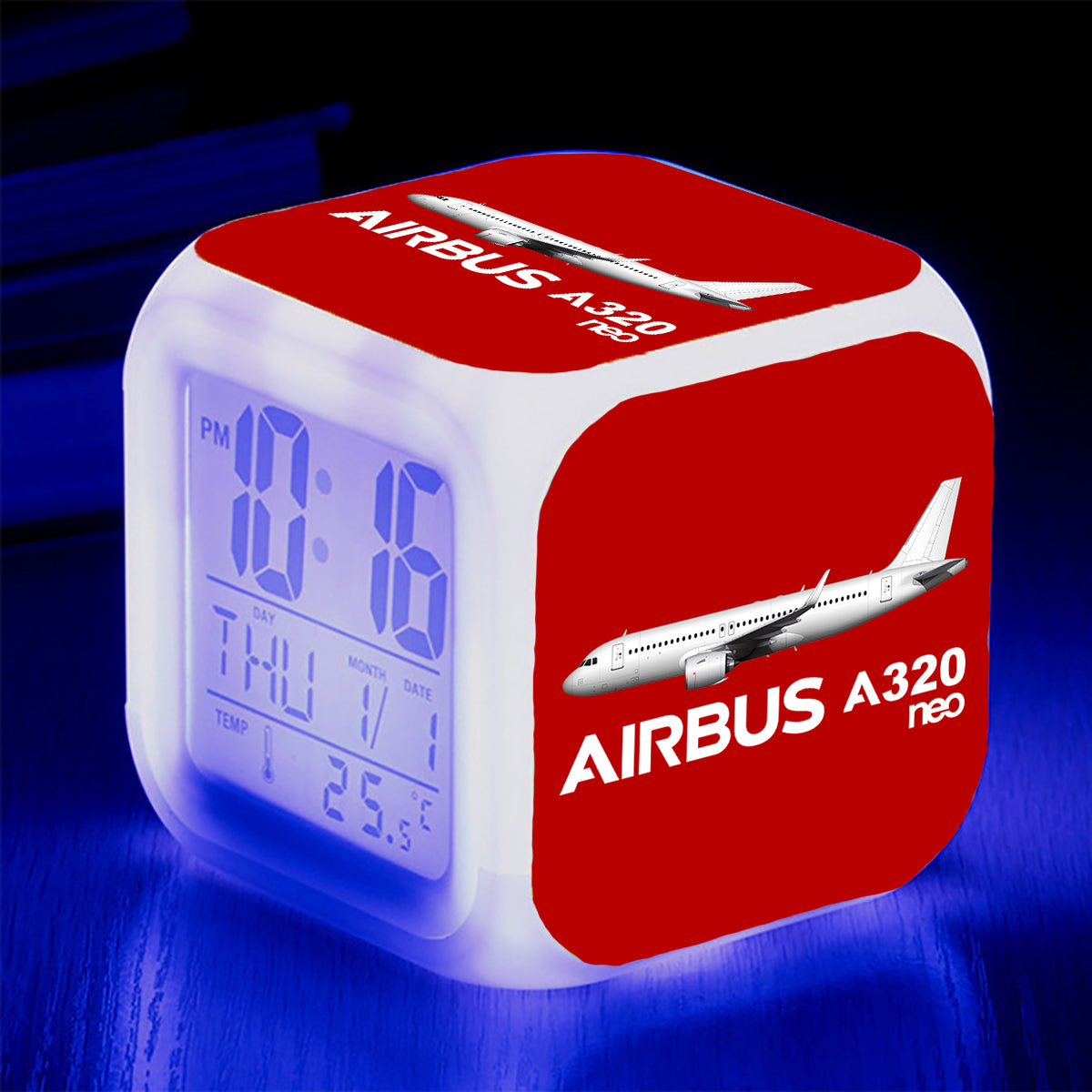 The Airbus A320Neo Designed "7 Colour" Digital Alarm Clock