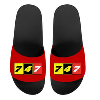 Thumbnail for Flat Colourful 747 Designed Sport Slippers
