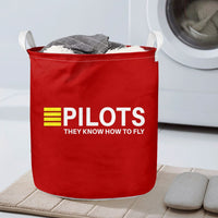 Thumbnail for Pilots They Know How To Fly Designed Laundry Baskets