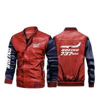 Thumbnail for The Boeing 737Max Designed Stylish Leather Bomber Jackets