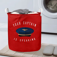 Thumbnail for Your Captain Is Speaking Designed Laundry Baskets