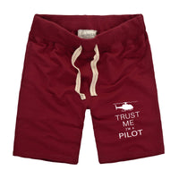 Thumbnail for Trust Me I'm a Pilot (Helicopter) Designed Cotton Shorts